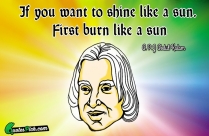 If You Want To Shine Quote