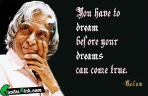 You Have To Dream Before