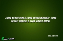 A Land Without Ruins Is Quote