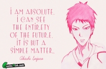 I Am Absolute. I Can Quote