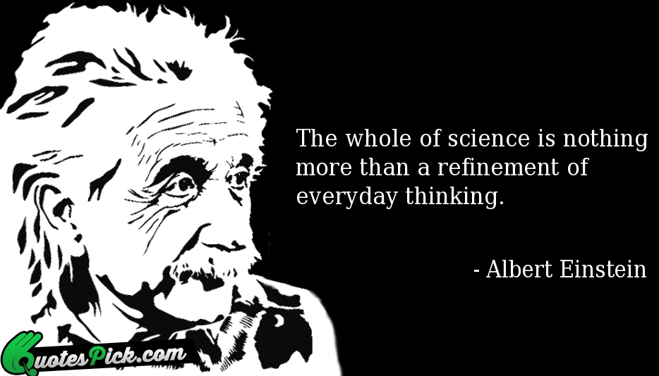 The Whole Of Science Is Nothing Quote by Albert Einstein
