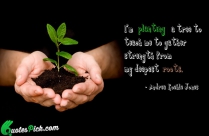 I Am Planting A Tree Quote