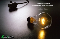 God Is The Light Bulb, Quote