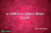 A CONS Is An Object