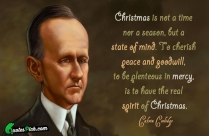Christmas Is Not A Time Quote