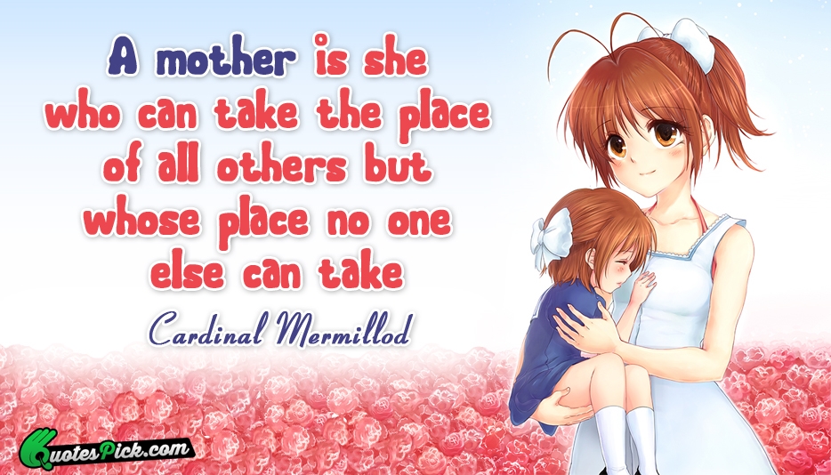 A Mother Is She Who Can Quote by Cardinal Mermillod