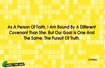 As A Person Of Faith
