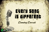 Every Song Is Different