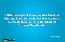 A Relationship Is A Pervading Quote