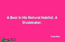 A Bear In His Natural Quote