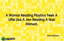 A Woman Reading Playboy Feels Quote