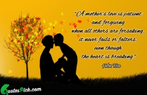 A Mother Love Is Patient Quote