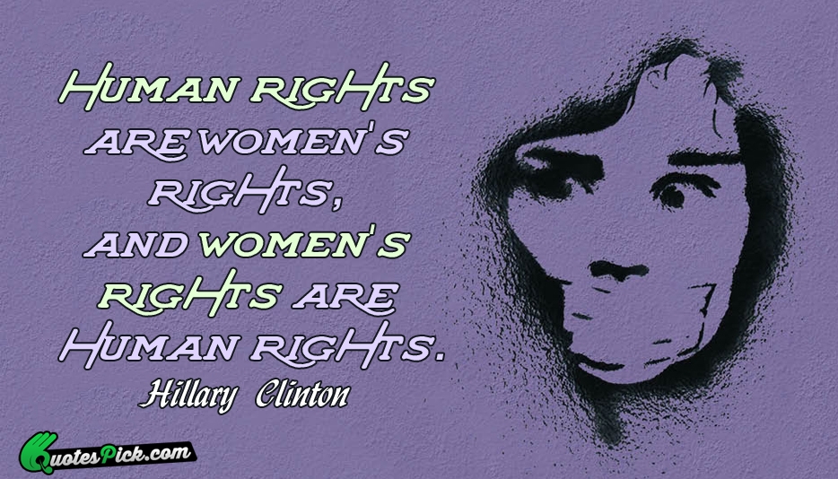 Human Rights Are Womens Rights And Quote by Hillary Clinton