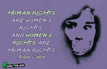 Human Rights Are Women Quote