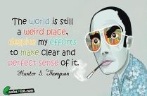 The World Is Still A Quote