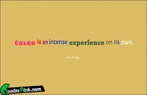 Color Is An Intense Experience Quote