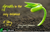 Growth Is The Only Evidence Quote