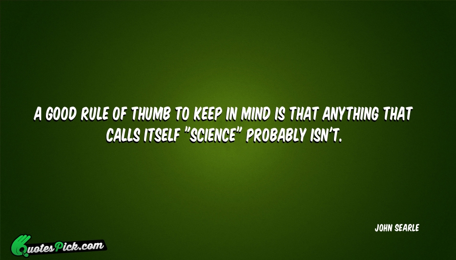 Rule Of Thumb Quotes