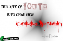 The Duty Of Youth Is