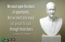 We Must Open The Doors