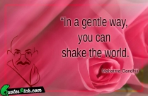 In A Gentle Way Quote