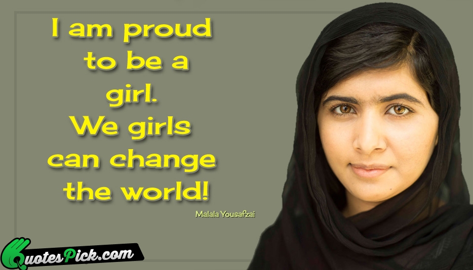 I Am Proud To Be A Quote by Malala Yousafzai