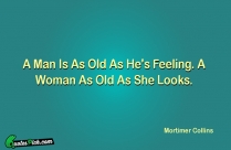 A Man Is As Old Quote