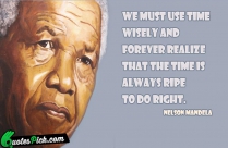 We Must Use Time Wisely Quote