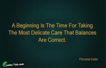 A Beginning Is The Time Quote