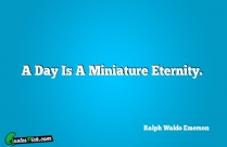 A Day Is A Miniature