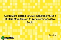 As It Is More Blessed Quote
