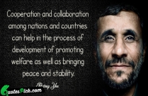 Cooperation And Collaboration Among Nations Quote