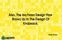 Also The Isahasa Design Flaw Quote
