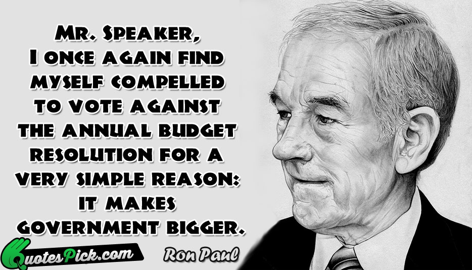 Mr Speaker I Once Again Find Quote by Ron Paul