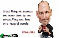 Great Things In Business Quote
