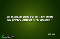 I Have An Answering Machine