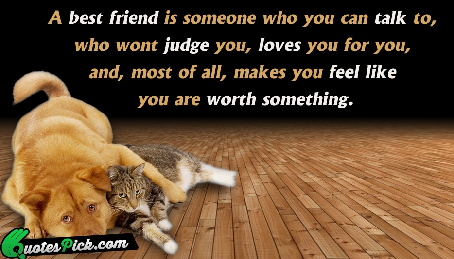 A Best Friend Is Someone Who Quote by Unknown