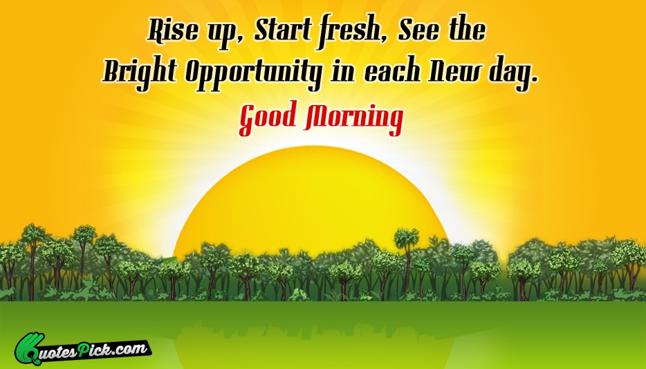 Rise Up Start Fresh See The Quote by Unknown