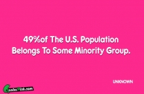 49of The US Population Belongs Quote