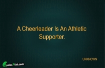 A Cheerleader Is An Athletic