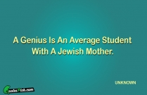 A Genius Is An Average