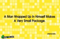 A Man Wrapped Up In