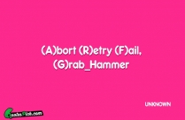 Abort Retry Fail GrabHammer