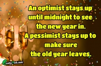 An Optimist Stays Up