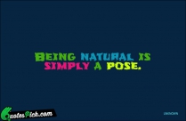 Being Natural Is Simply A
