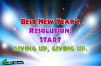 Best New Years Resolution