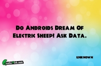 Do Androids Dream Of Electric