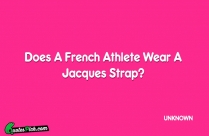 Does A French Athlete Wear