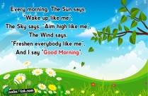 Every Morning The Sun Says Quote