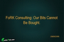 FoRK Consulting Our Bits Cannot Quote